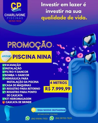 Piscina De Fibra | Modelo Nina