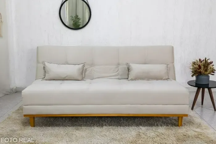 Sofá Cama Madrid Veludo Larg. 1.80m - Molas Bonnel - Entrega Super Rápida!! 