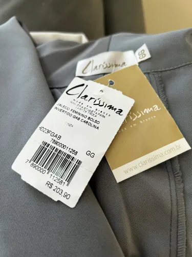Jaleco Claríssima c/etiqueta (leia a descrição)