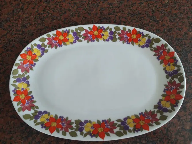 Travessa Porcelana Renner Oval Florida