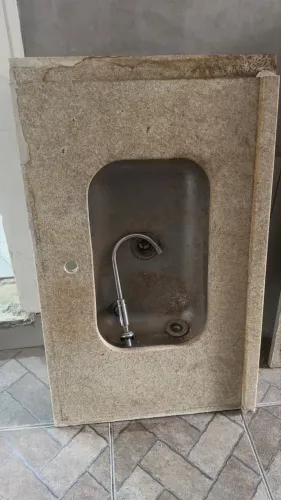 Pia em mármore Itaúna 