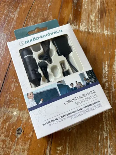 Microfone de Lapela profissional Audio Technica Atr3350is