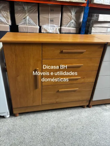 Cômoda com sapateira 1,04m 12x sem juros