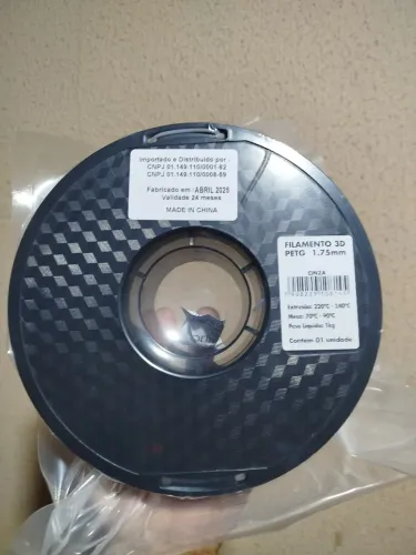 Filamento 3D PETG 1.75mm VARIAS CORES- 1kg