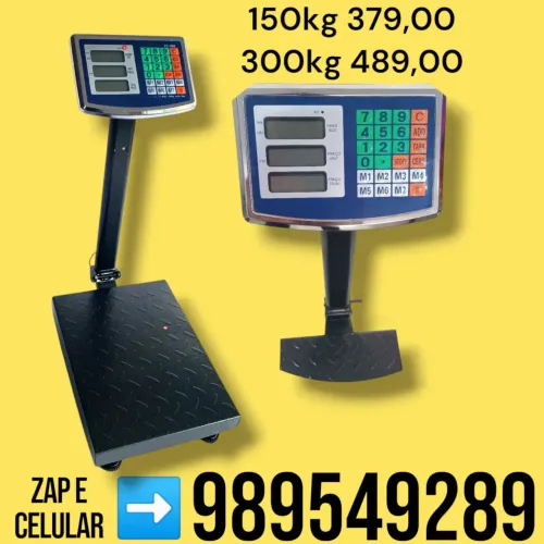 Balança Digital Plataforma 150kg e 300kg