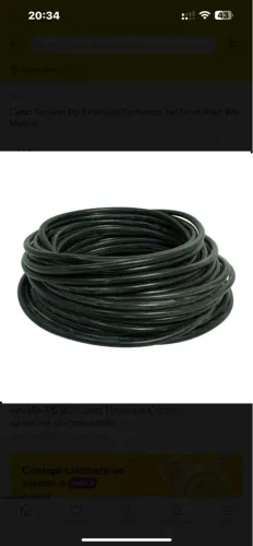 Cabo Comando PP 5 x 1,5mm (Rolo 93Metros) 0,6/1Kv