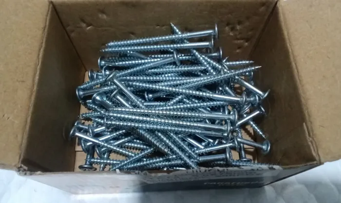 Parafusos Fixer Cabeça Phillips TAMPINHA 5,0x75mm Aço Carbono Zincado 80 peças<br>