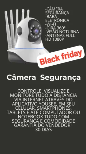 Câmera seguranca Wifi babá eletrônica