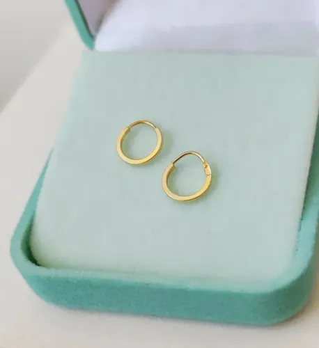 Argolinhas segundo furo Ouro 18k