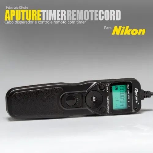 Cabo Disparador Remoto Time Lapse Para Nikon (Encaixe MC-DC2). 