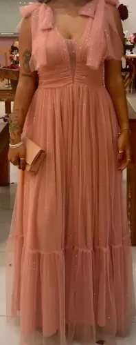 Vestido de Festa tamanho M incluso a bolsa R$250,00