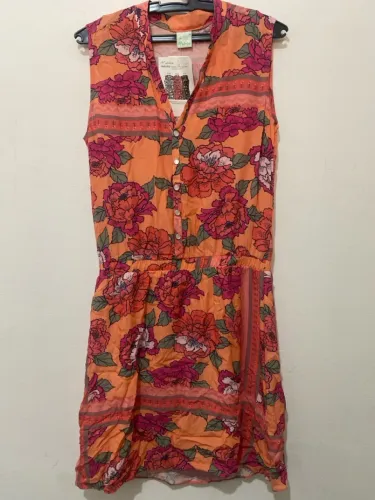 Vestido Floral Laranja Boho Chic
