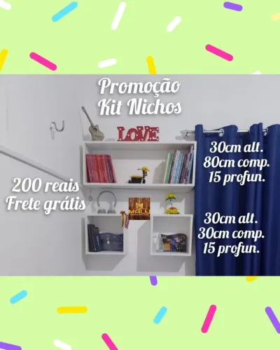 Promoção Kit Nichos - 200 reais + Frete Grátis!