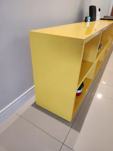 Rack com Nichos Laqueado Madeira maciça 