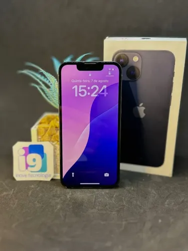 iPhone 13 mini   Midnight  84% saúde da bateria  512GB SEMI NOVO COM GARANTIA LOJA 