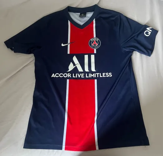 Camisa PSG 2020/21 - Azul Marinho com Detalhes em Vermelho