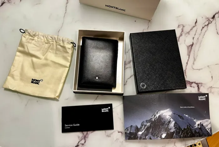 Carteira MontBlanc com nota fiscal de compra