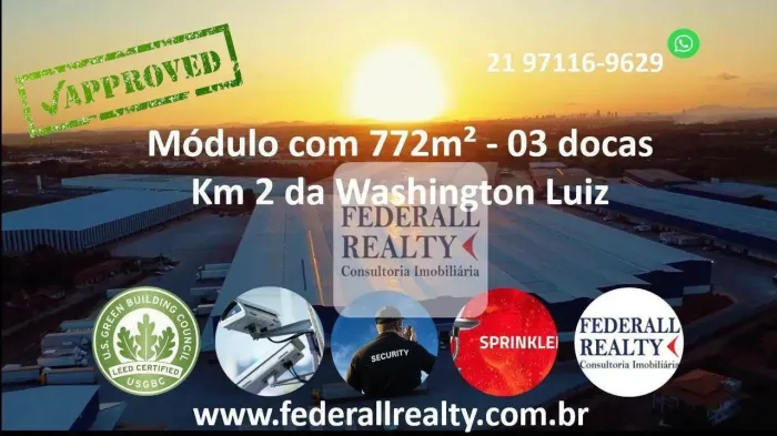 Aluguel galpão Washington Luiz I Duque de Caxias, Rio de Janeiro