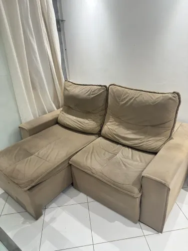 Sofá retrátil lar shopping 
