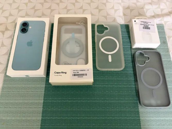 iPhone 16 de 128 GB - Verde-acinzentado