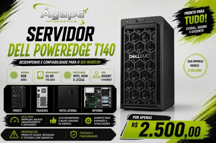 Servidor dell, modelo T 140