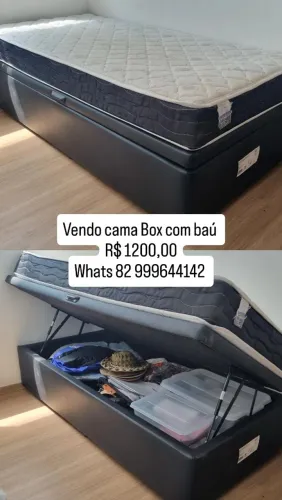 Cama Box com baú