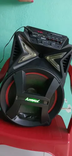 Caixa de som amvox bluetooth completa