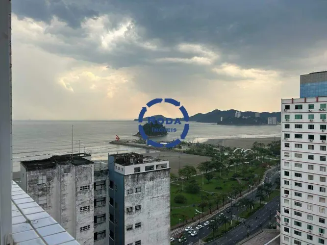 Cobertura em Santos 4 Suítes 4 Vagas Frente Mar, Triplex