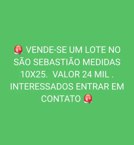 Lote no São Sebastião