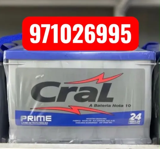 Bateria de carro cral prime 24 meses de garantia assistência heliar 