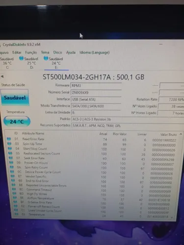 HD externo 500 gb