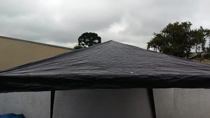Tenda Gazebo Tubular 2,40x2,40 Preto Bel (PRONTA ENTREGA)