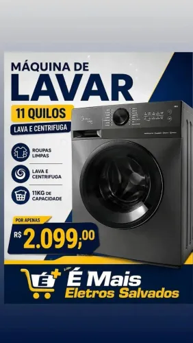 Máquina de lavar Roupa Midea