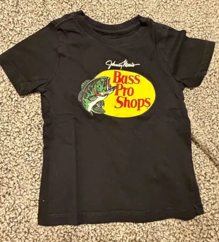 camiseta infantil bass pro shops 4t