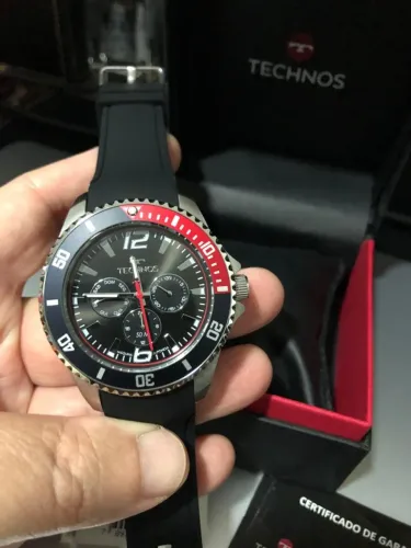 Relógio Technos Masculino Com Pulseira De Silicone. Novo.
