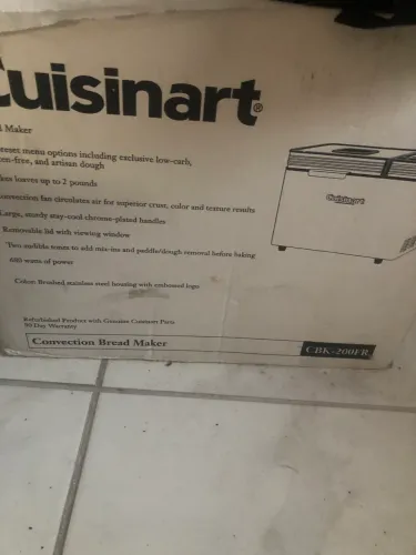 Máquina de fazer pão cuisinart