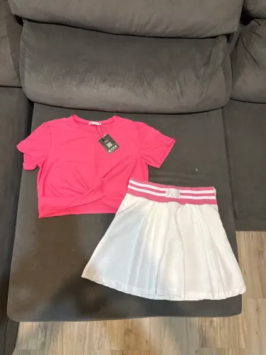 Conjunto short/saia bobbylulu teen