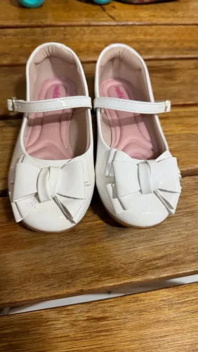 Sapato infantil moleca branco