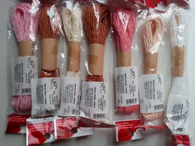 Rafia de Papel 10 MTS(Kit com 15)