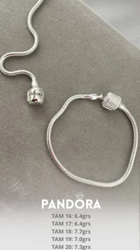 Pandora Roleta Cravejada ( Prata 925) 