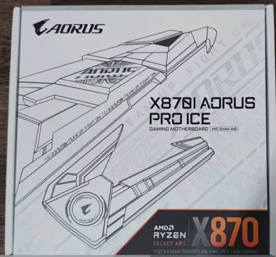 Placa Mãe Mini ITX Aorus x870i Pro Ice White
