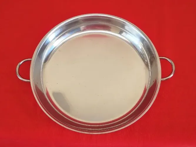 Travessa de inox redonda