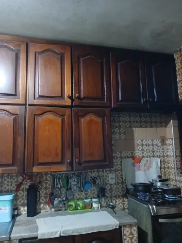 Armários de cozinha em mogno