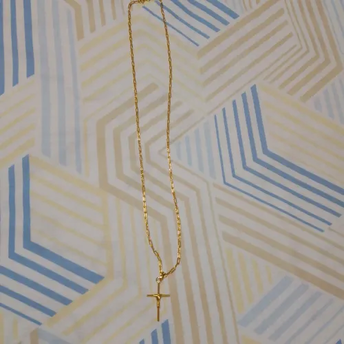 Cordão moeda antiga 70cm