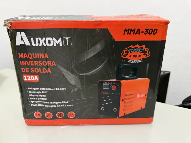 Máquina Solda Eletrodo MMA Nova na Caixa Completa Barato