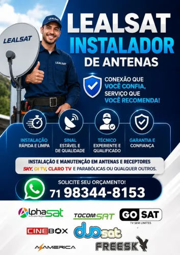 Instalador de Antenas em Lauro de Freitas