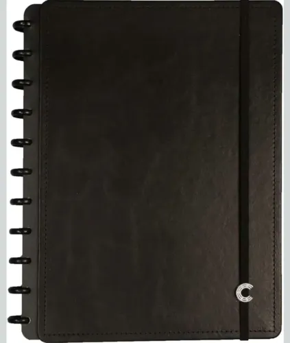Caderno Inteligente, Grande, Black, 215x280mm, 80 Folhas