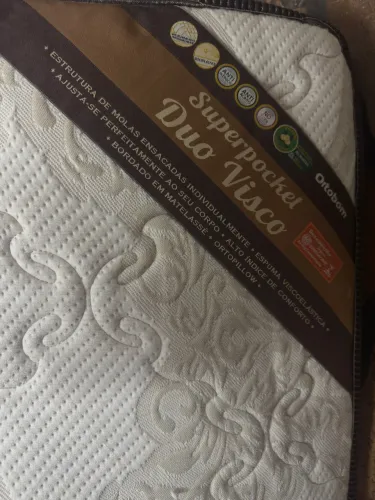 Colchão King semi novo Ortobom