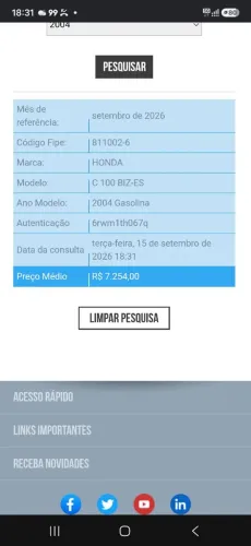 Honda biz 100 ES