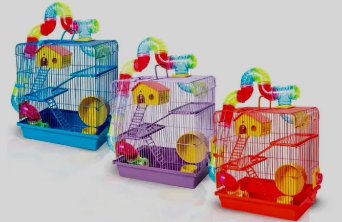 Gaiola super luxo com tubos para hamster 